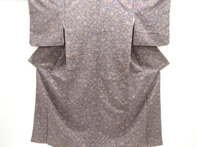 唐花模様小紋着物